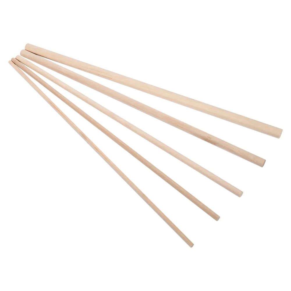 0.5CM*30CM Wooden Crafts Sticks Dowels Pole Pack of 10 Natural White Birch Round Wood Tool