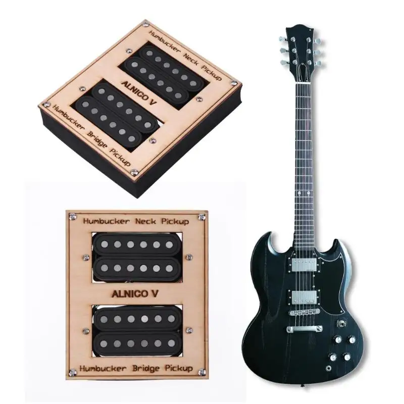 

2pcs/box Electric Guitar Double Coil Pickups Humbucker Pickup Replacement Fits for Most Electric Guitars