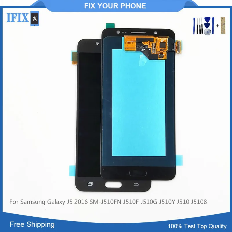 

10pcs/lot For Samsung Galaxy J5 2016 SM-J510FN J510F J510G J510Y J510 J5108 LCD Display Touch Screen Digitizer Assembly 5.2inch