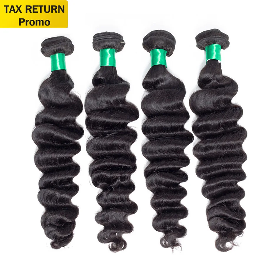 Brazilian Hair Weave Bundles 4 Pcs/Lot Loose Deep Wave 4 Bundles Deal Remy Human Hair Extensions Natural Black Free Shipping Brazilian Hair Weave Bundles 4 Pcs/Lot Loose Deep Wave 4 Bundles Deal Remy Human Hair Extensions Natural Black Free Shipping