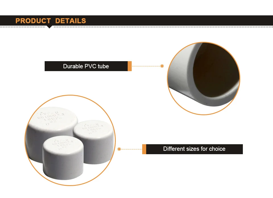 2 шт. PVC-U водопровод разъем 20/25/32/40/50 мм водоснабжение Пластик выхлопную трубу, Кепки