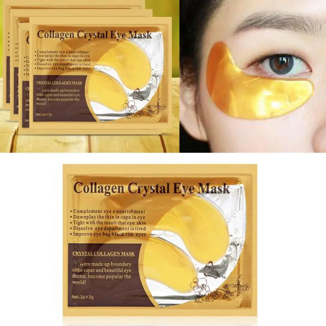 5pcs Collagen Crystal Eye Mask Anti Wrinkle Anti Ageing Under Gold Eye