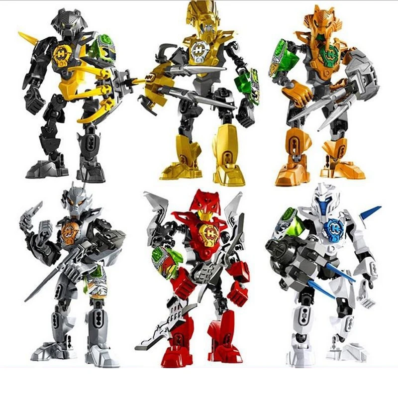 

Rocka Hero Factory 3.0 Series Furno Bulk DIY Blocks Collection Compatible LegoINGS Bionicle Robot model Toys for kids gift