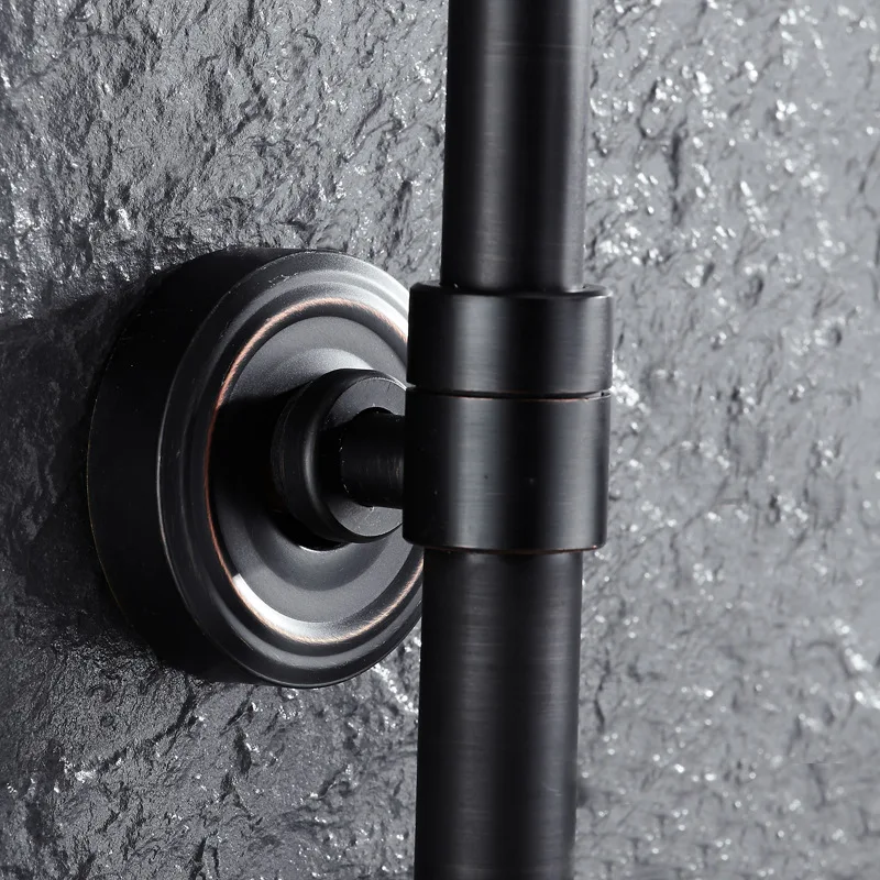  European factory direct black bronze three-speed handheld set lift shower top shower shower faucet 