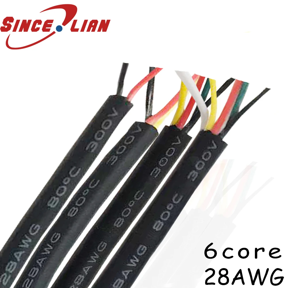 10 метровый контрольный сигнальный кабель od4 2 мм UL2464 28 AWG 6 жильный для USB мыши