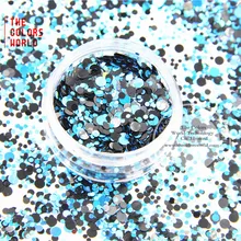 RAP321-254 разноцветные Круглые пайетки в горошек для дизайна ногтей, гель для ногтей, Гель-лак для ногтей и украшения своими руками