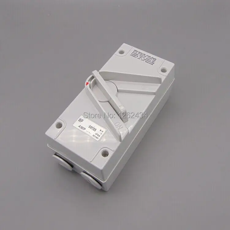 

1P 35A waterproof isolating switch, load switch IP56 outdoor waterproof safety switch mounted isolation switch