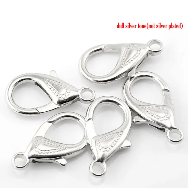 Doreenbeads 20 قطع فضية لهجة البحر ل مفتاح الطوق 30x16 ملليمتر (1 1/8 \