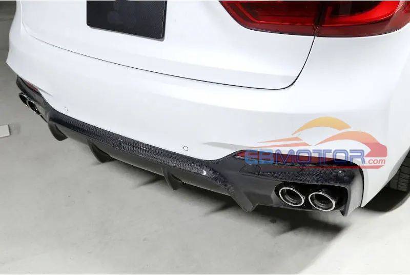 Задний диффузор из настоящего углеродного волокна для BMW F16 X6 M-Sport 2014UP B417
