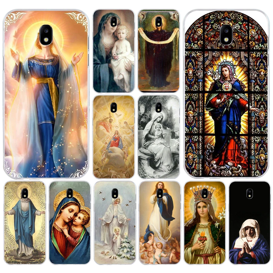 

156A Virgin Mary Christian Soft Silicone Tpu Cover phone Case for Samsung galaxy j3 j5 j7 2016 2017