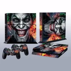 Бесплатная доставка Джокер Vinly кожи Стикеры клоун наклейки на геймпады для sony для PS4 для Игровые приставки 4 2 контроллера оптовая продажа
