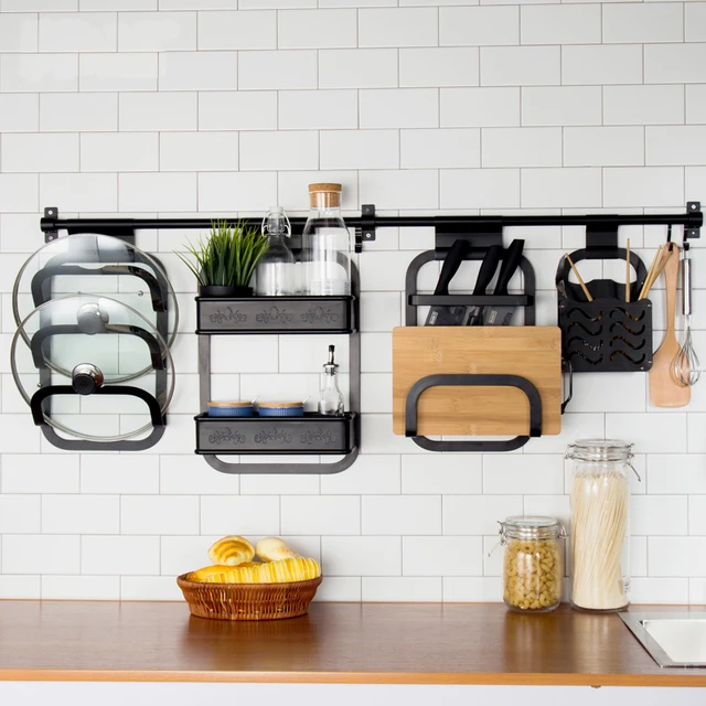 Multifunction Kitchen Storage Holder Rack Diy Wall Hanging Multifunction Kitchen Storage Holder Rack Diy Wall Hanging Shelf Racks E Tableware Dish