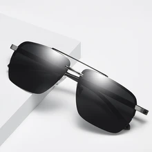 Роскошные брендовые поляризованные солнцезащитные очки квадратный оттенок Ретро винтажные мужские солнцезащитные очки okulary ray bann zonnebril heren