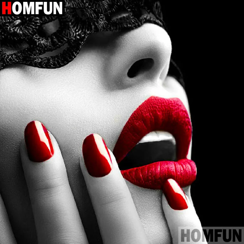 Алмазная живопись HOMFUN A16852 картина сделай сам из квадратных/круглых страз Маска