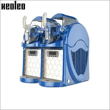 Xeoleo Mini Ice cream maker Slush machine Mini Slusher Soft Ice cream machine 6L*2 Double tanks 220V/700W Ice slush