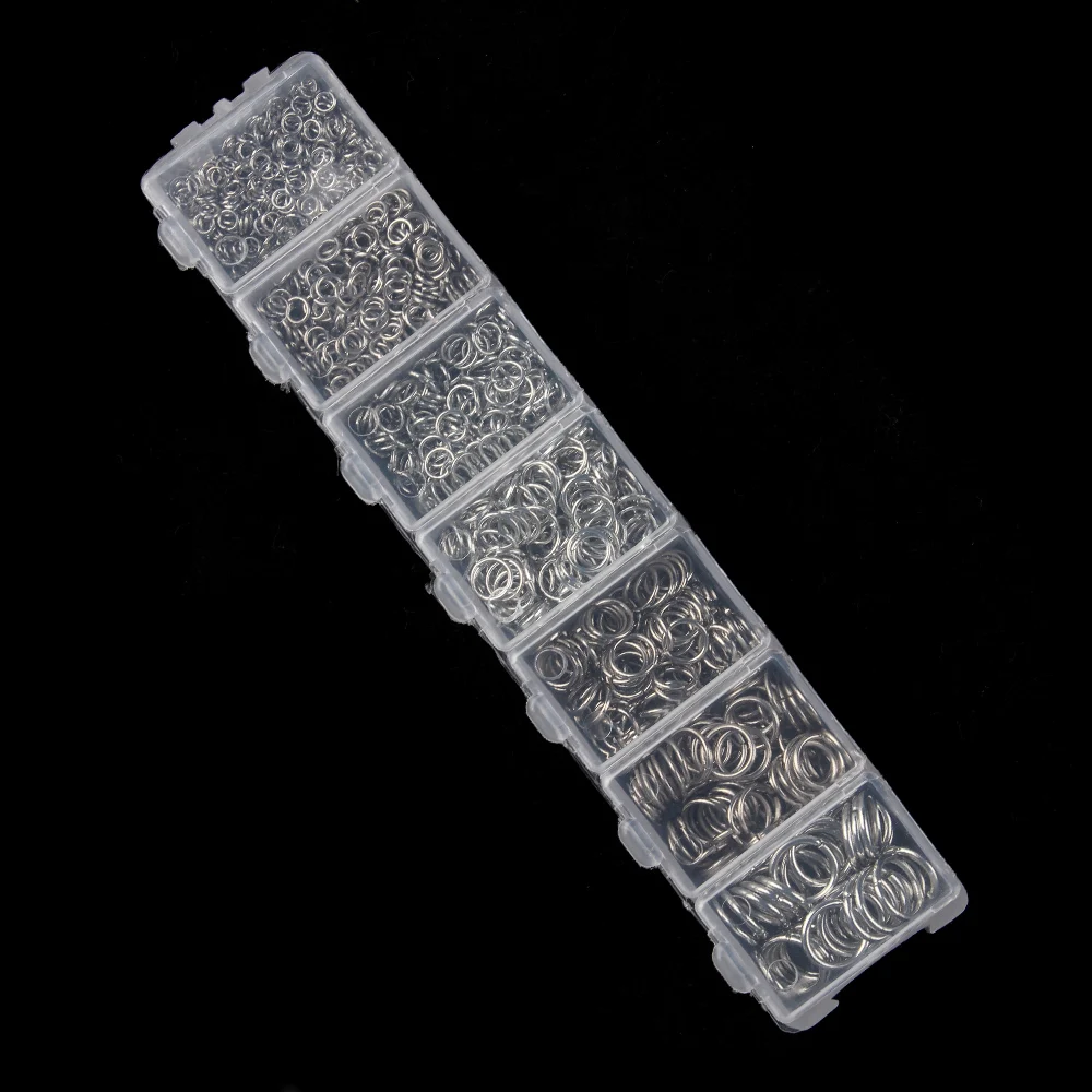 1450pcs/lot Multi Color Mix Size Open Jump Rings Silver Gold Plated Link Loop DIY Jewelry Findings Connector Creative DIY F2973 Jewelry Findings