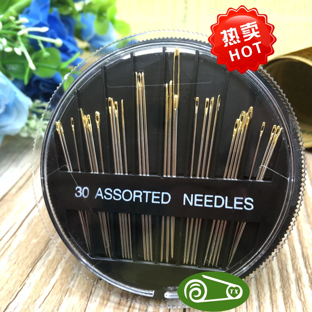 30PCS Sewing Pins For Embroidery Needle Storage Case Pincushion For