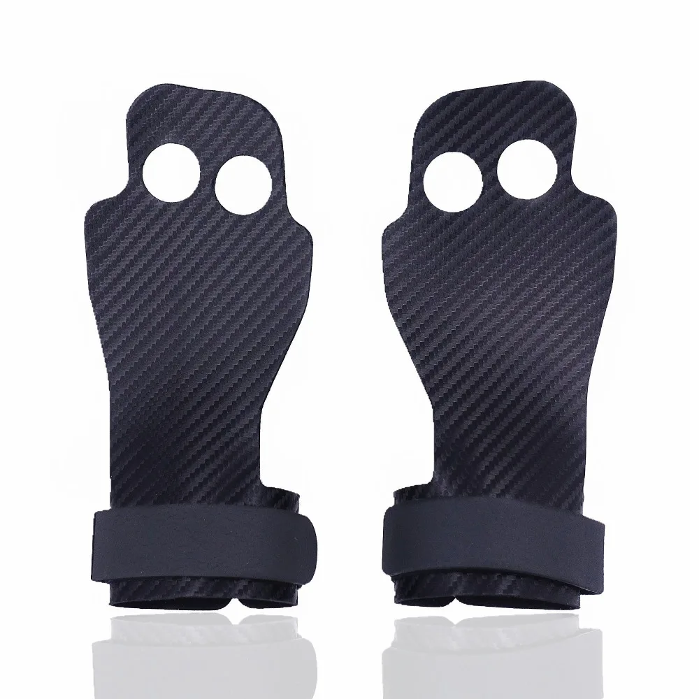 

Gym Gloves Non-slip 2 Hole Polyester Palm Grip Protection for Fitness Crossfit Pull Ups Training Kettlebells Gym Wrist Support