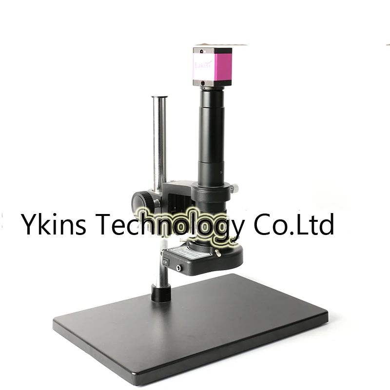 

720p HDMI Industry Video Microscope Camera IR Remote control +180X/300X Zoom C-Mount Lens+56 LED Light+Big Stand+Boom Stand