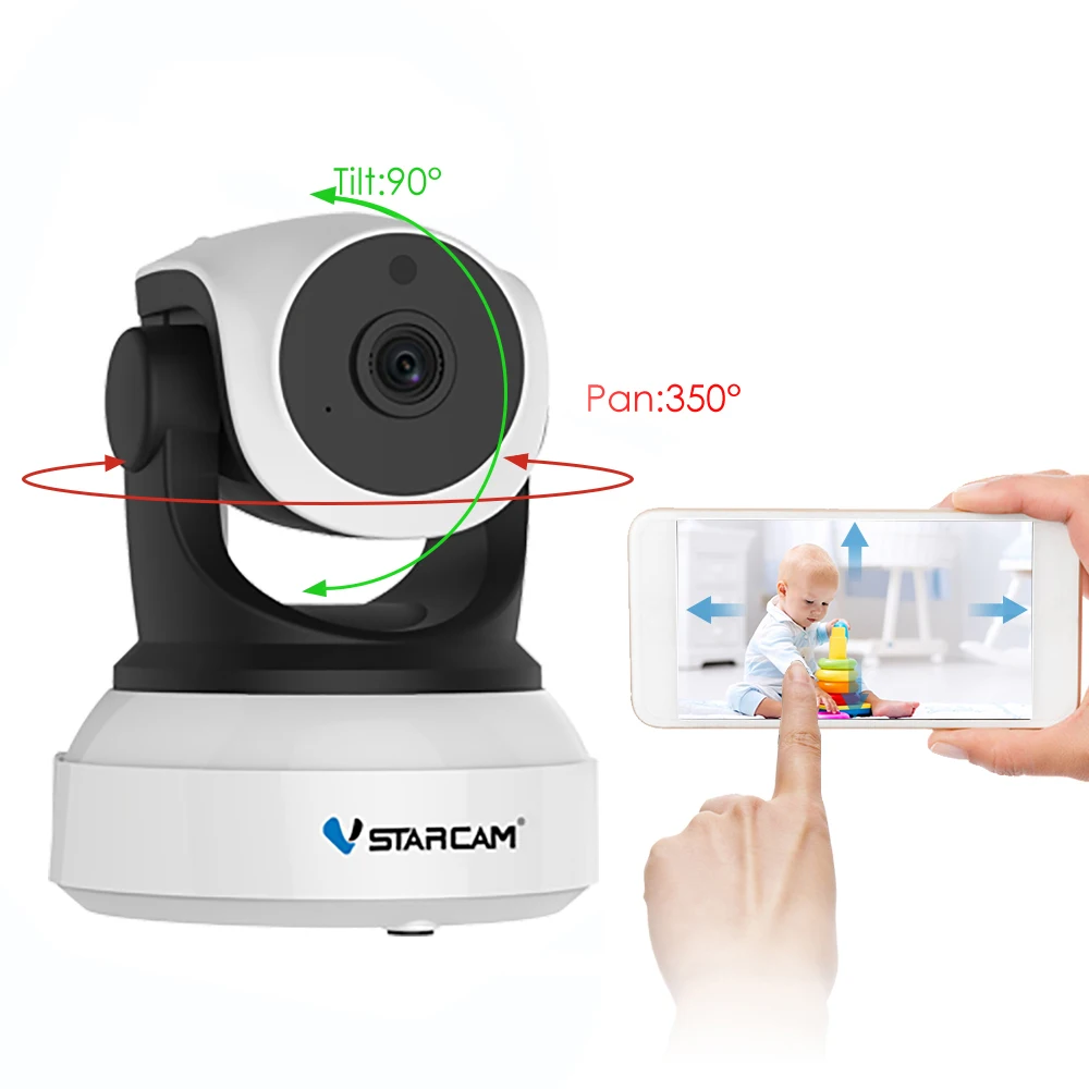 Видеоняня Vstarcam C7824WIP двусторонняя с wi fi|camera with motion detection|camera wirelesscameras camera |