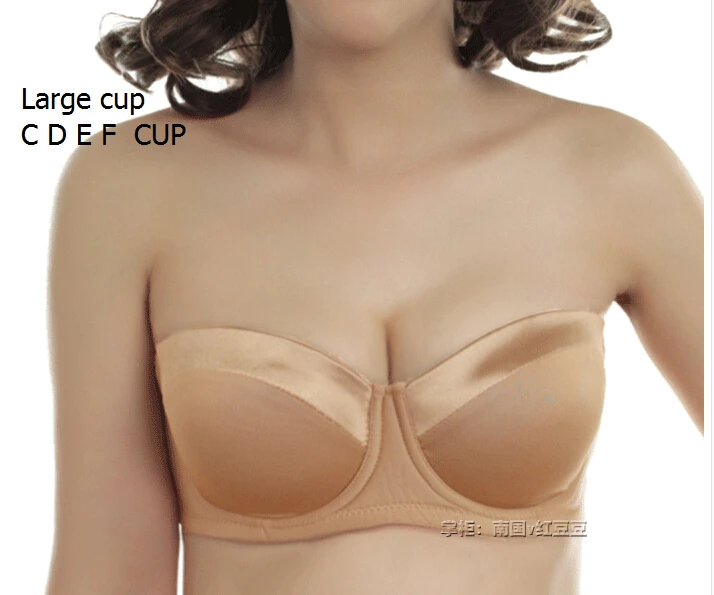 Four Hook C D E CUP PLUS SIZE bra paste hin no shoulder tape underwear