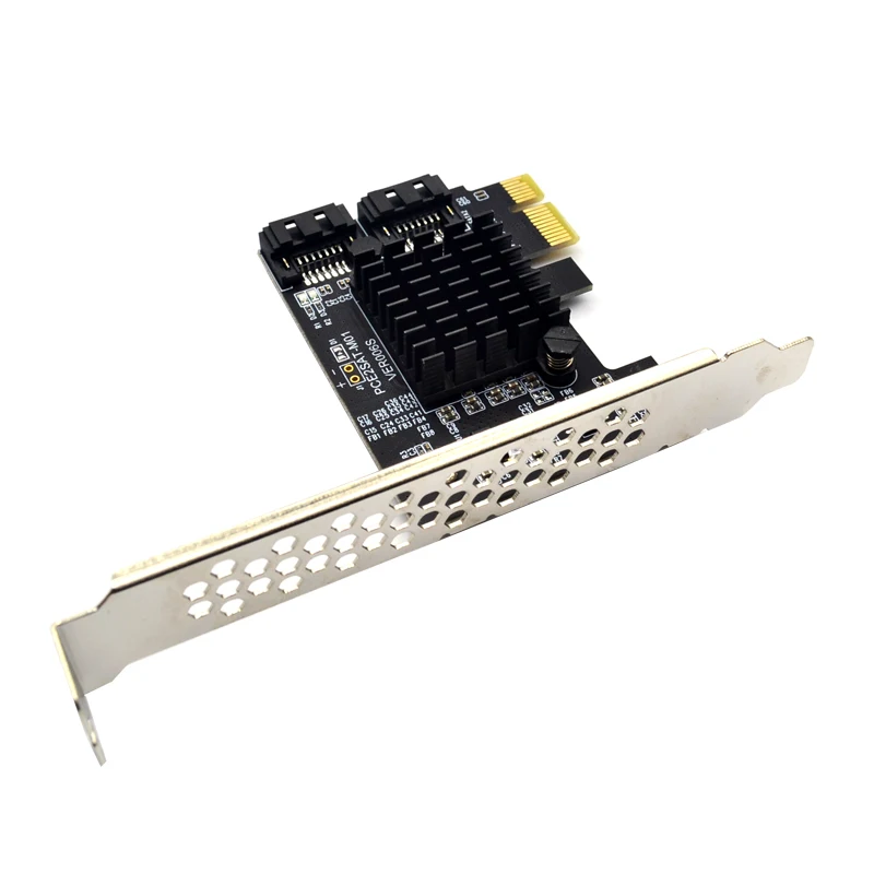 Chi a Mining SATA PCI E Adapter 2 Port SATA 3.0 to PCIe X1 Expansion Adapter Card 3 PCI-e PCI Express Converter Marvell9125