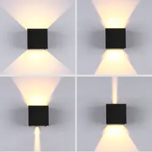 IP65 куб Регулируемый поверхностный монтаж Напольный СВЕТОДИОДНЫЙ светильник ing, светодиодный наружный настенный светильник, вверх вниз светодиодный настенный светильник