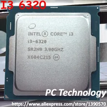 Процессор Intel Core I3 6320 Двухъядерный 3,90 ГГц, 4 Мб кэш-памяти I3-6320 LGA1151 процессор
