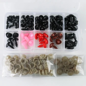 

With Washers For Teddy Bear Snap Soft Toy Triangle Cartoon Animal DIY Accessories Mixed Doll Eyes Safety Nose Multicolor Plastic