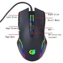 Новейшая проводная мышь G4 USB RGB Marquee, игровая мышь для макросъемки, компьютерное внешнее устройство для ноутбука, Офисная видеоигра
