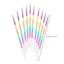 NoEnName_Null Высокое качество 1 комплект/10 шт. Красочные 6 в 1 хайлайтер гелевые заправки для ручек студенческие офисные канцелярские принадлежности