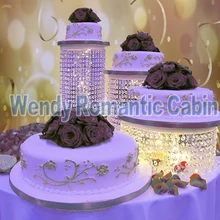 3 шт./компл. пати держатели тортов вечерние Хрустальная подставка для торта свадебные принадлежности круг прозрачное украшение из кристаллов