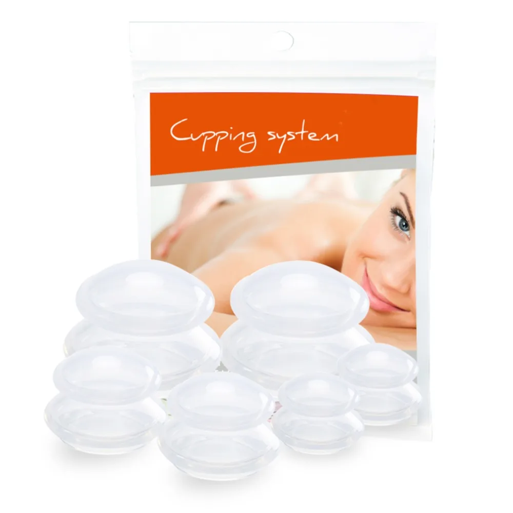 Online 6 piezas SPEQUIX masaje copas Anti celulitis ventosa de vacío 100% de silicona masaje ahuecamiento cuerpo Copa Facial de la terapia de ahuecamiento tamaño 3 Kit