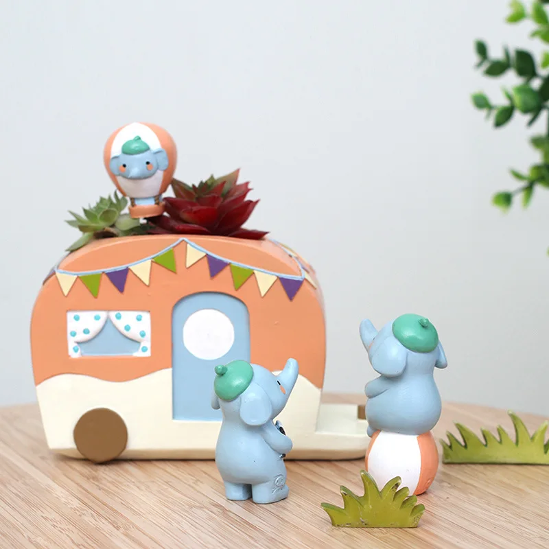 

Cute Succulent Flowerpot Cartoon Elephant-shaped Flower Pot ElimElim