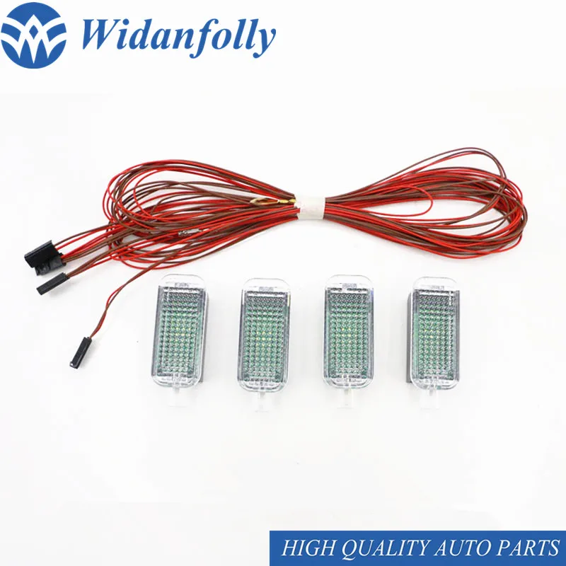 Widanfolly 1 комплект светодиодных внутренних ламп Footwell и кабель для Golf Jetta MK5 MK6 Passat B6 B7