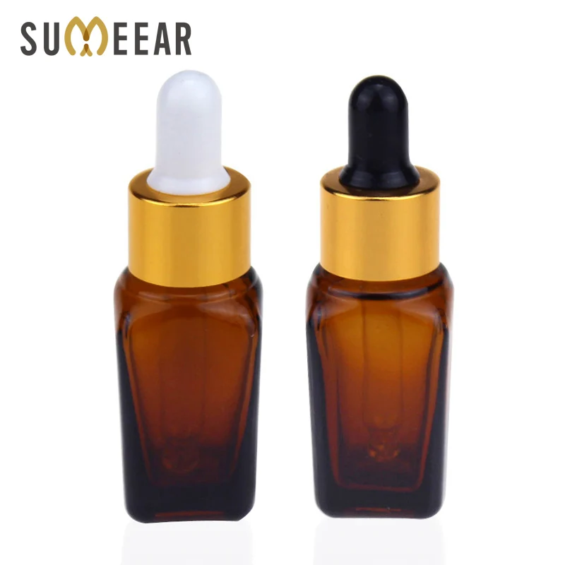 

50Piece/Lot 10ml Amber Glass Dropper Glass Aromatherapy Liquid with Glass Eye Dropper Empty Cosmetic Containers