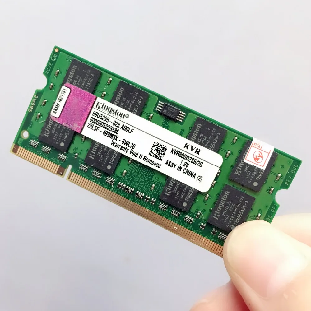 Kingston Laptop Notebook 1GB 2GB 1G 2G PC2 DDR2 5300S 6400S 667 800 667MHZ 800MHZ ECC Laptop Notebook memory RAM