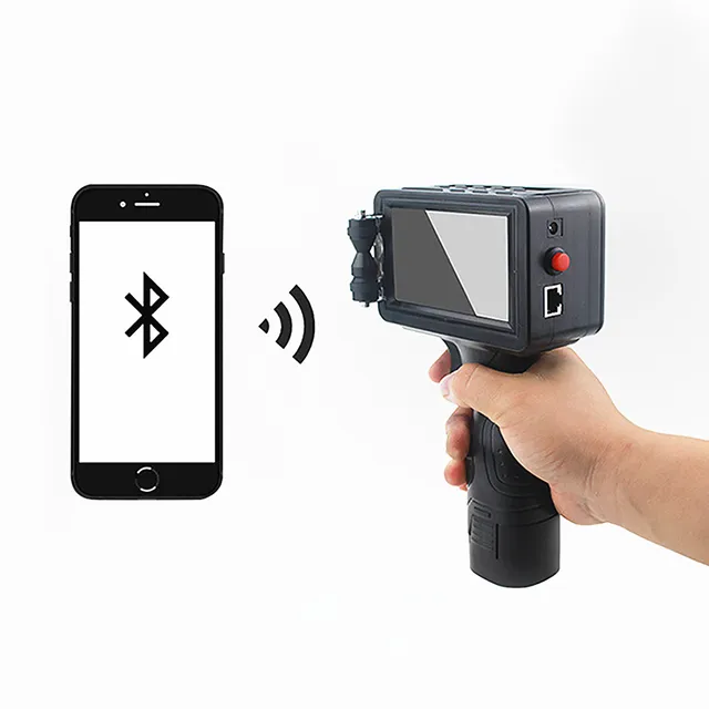 Portable  600PI Handheld Intelligent  Bluetooth WIFI Date Coder Inkjet Printer LED To.uch-screenfor Ink Coding Machine