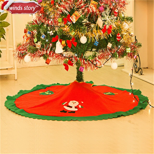 1 pieces 90cm christmas tree skirt base cover decor blanket cloth paste santa claus pattern xmas - Cheap Christmas Tree Skirts 1 pieces 90cm christmas tree skirt base cover decor blanket cloth paste santa claus pattern xmas - Cheap Christmas Tree Skirts