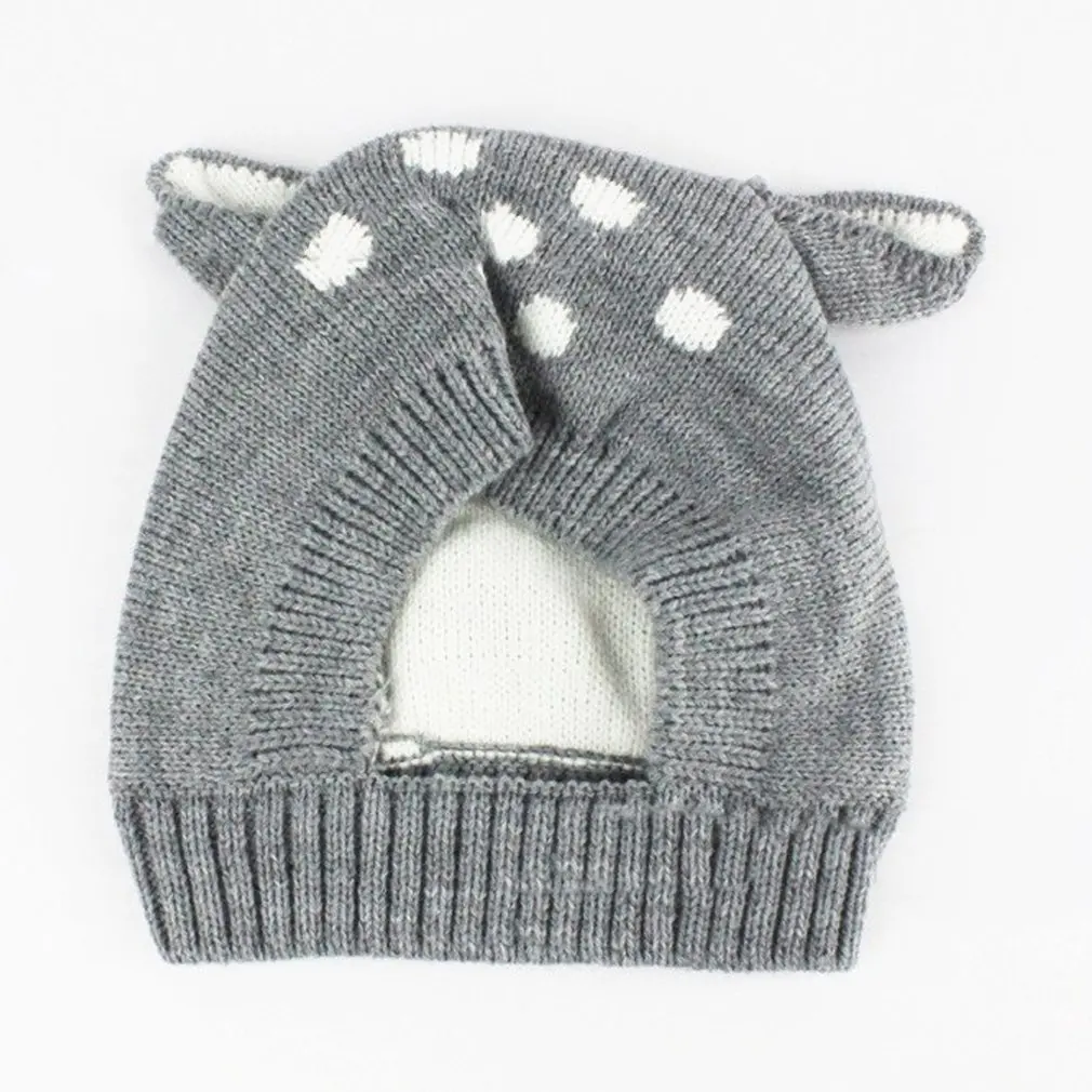 

OUTAD Cute Sika Deer Ear Baby Girl Hat Knit Beanie Cap Soft Baby Bonnet Warm Winter Hat Kids Baby Boys Girls NEWborn PNEWography