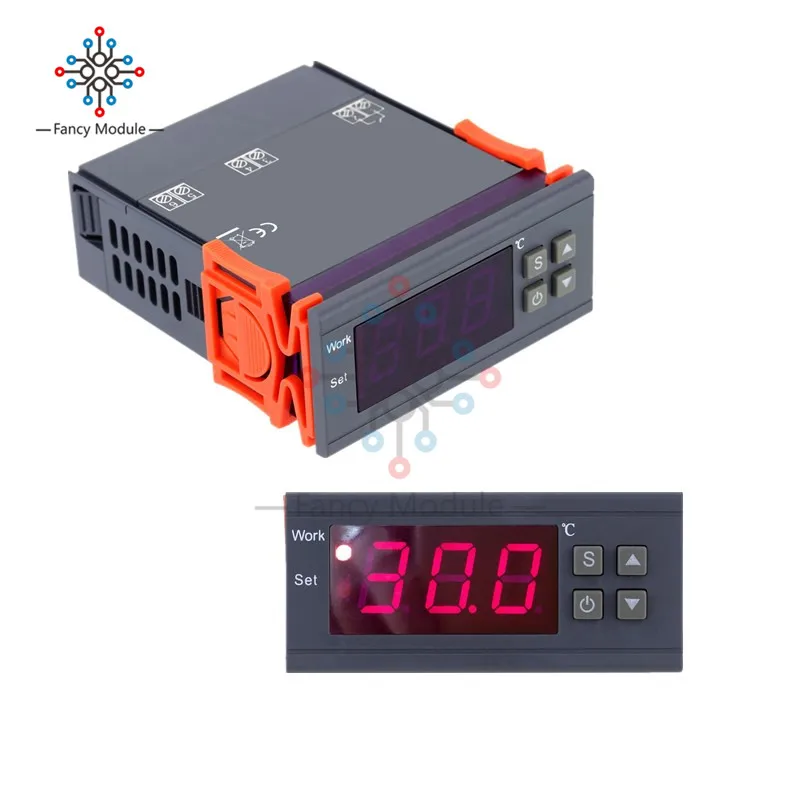 Digital Temperature Controller MH1210W 90 250V 10A 220V Thermostat Regulator with Sensor 50110C