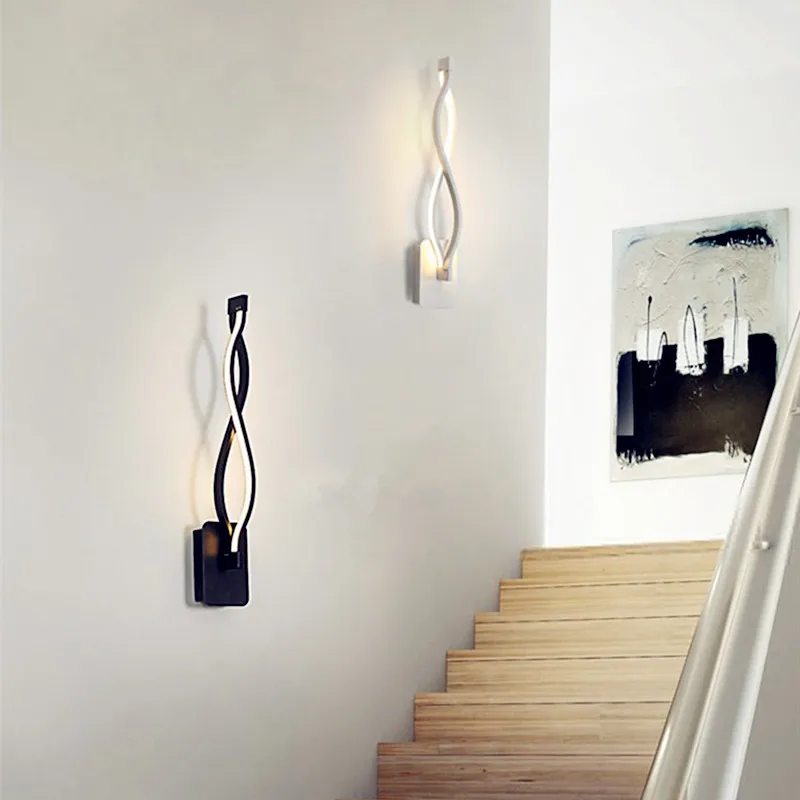 Современный простой 16 Вт 20 Вт Креативный светодиодный настенный светильник с алюминиевой волной, зеркальный светильник для спальни, коридора, телевизора, фоновый светильник ing