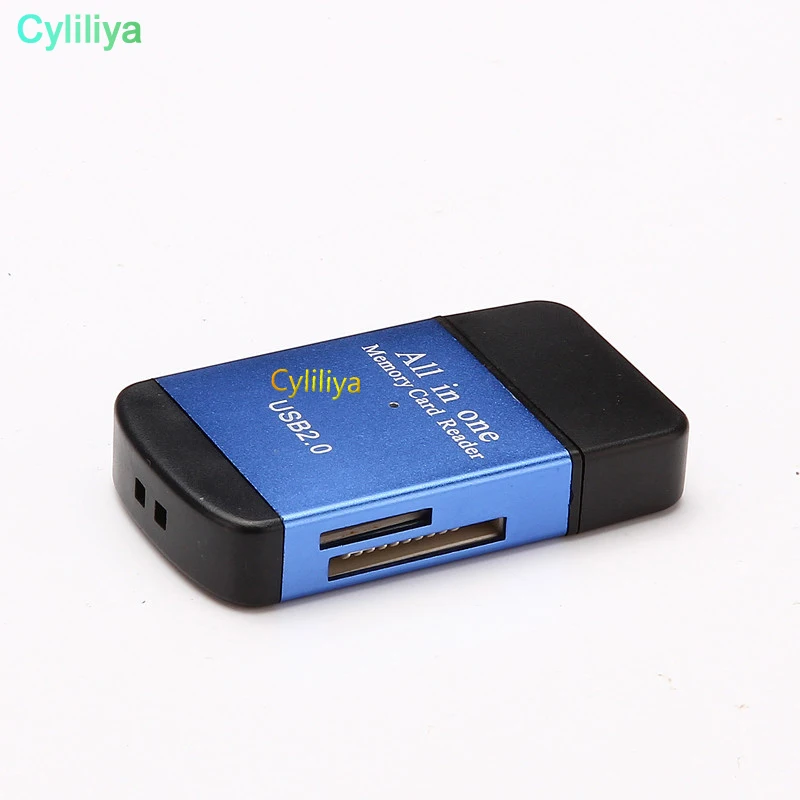 100 шт. все в одном USB 2,0 Multi устройство чтения карт памяти Micro SD/TF M2 MMC SDHC MS Memory Stick Лидер продаж по всему миру
