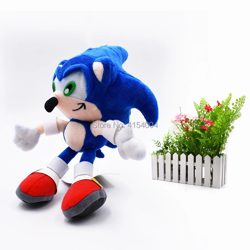 100 шт./лот оптовая продажа Peluche игрушка Sonic Мягкие плюшевые куклы Синий Sonic мультфильм игрушечные животные рождественские подарки, куклы для