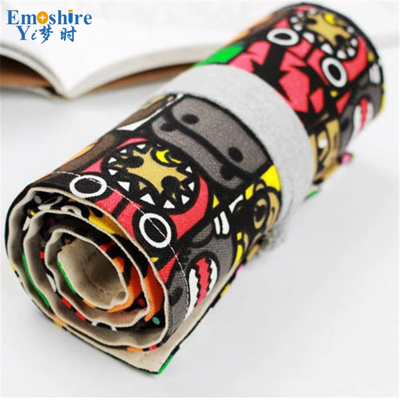 

Good Quality Pencils Case Cotton Canvas Pure Handmade Original Pencil Box Cartoon Super Cute Large Capacity Pencil Bag B072