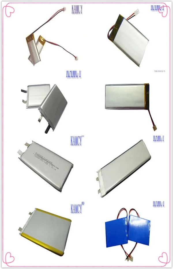 ultra thin lithium polymer battery 3.7V li polymer battery 1000mah 072060 702060