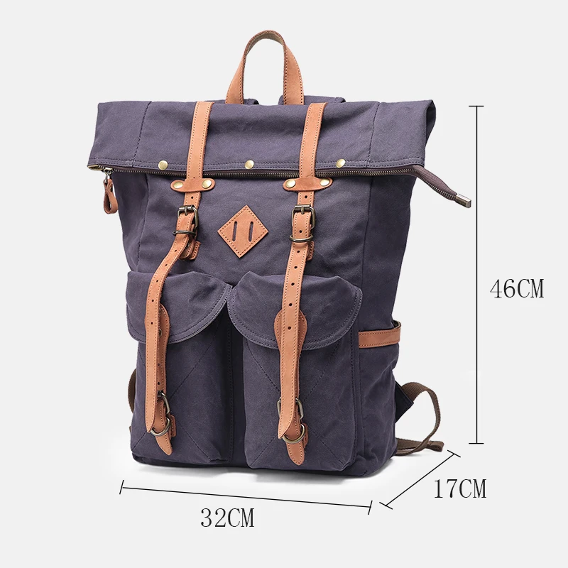 size of the svaldbard canvas rucksack from Eiken
