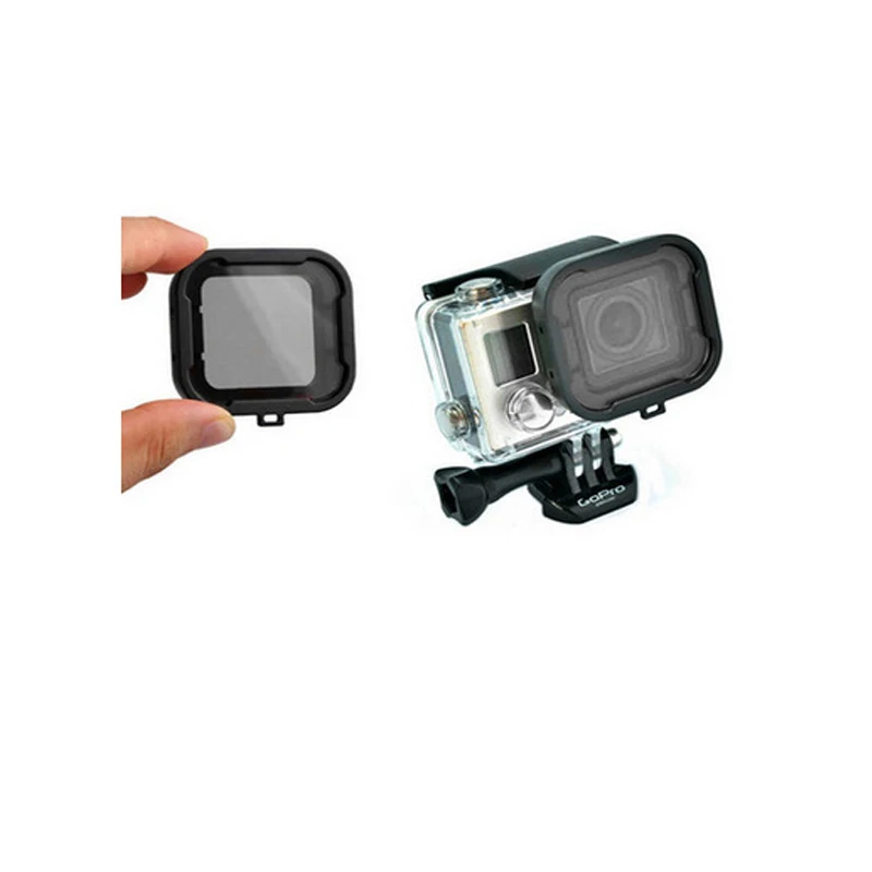 4 цвета фильтр для подводной съемки защитный чехол для объектива Gopro Hero4 3+ аксессуары для экшн-камеры