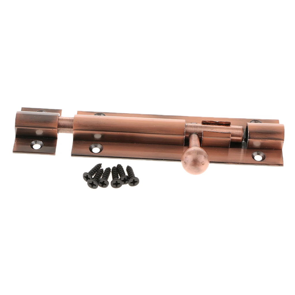 Vintage Style Metal Door Slide Latch Lock Bolt Latch Barrel for Home Door Gate Security