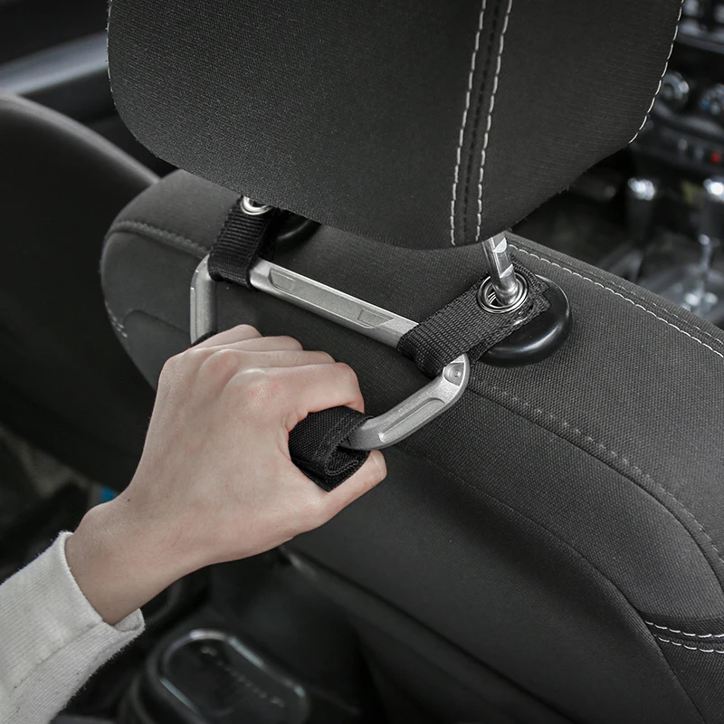 SHINEKA 4x4WD Armrest Seat Grab Handles Grip Bar Pulling Handle for Jeep Wrangler CJ TJ JK Sports Sahara Rubicon Car Styling